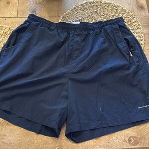 Men’s Columbia Navy PFG shorts
